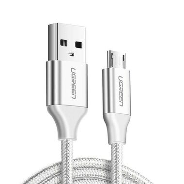UGREEN micro USB Kabel QC 3.0 2.4A 1m bílá