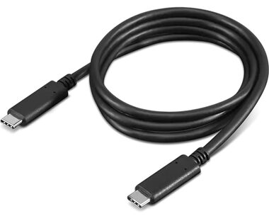 Lenovo Kabel USB-C(M) - USB-C(M) 1m černá / 2x USB-C (M) / 100W@20V/5A / 10 Gbs