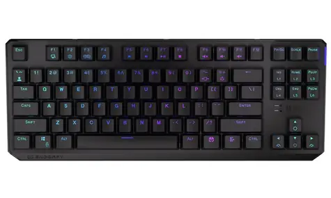 Endorfy Thock TKL CZ Brown Wireless černá / Herní klávesnice / Bezdrátová / USB / CZ layout / 87 kláves / RGB