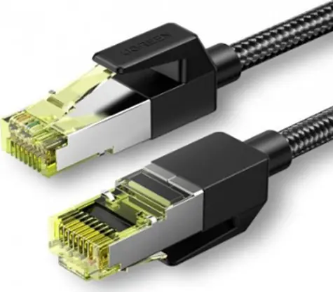 Ugreen NW150 Cat 7 F/FTP Ethernet RJ45 1 m černá / opletený