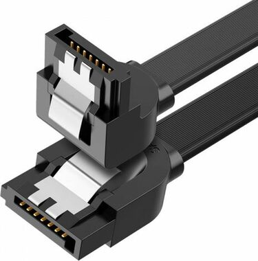Ugreen US217 Kabel SATA 3.0 (M) - SATA 3.0 (M) 0.5 m černá / úhlový