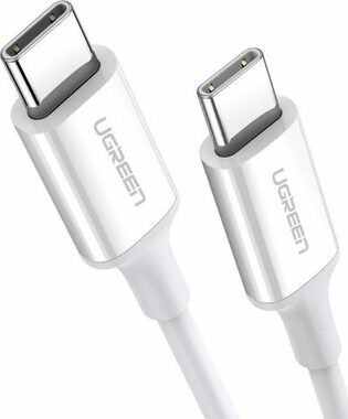 Ugreen US264 Kabel USB-C (M) - USB-C (M) 0.5 m bílá / 60W