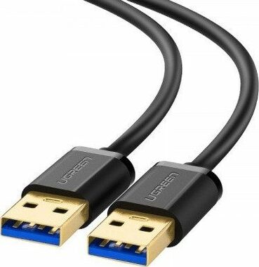 Ugreen Kabel USB-A 3.0 (M) - USB-A 3.0 (M) 1 m černá