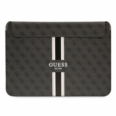 GUESS PU 4G Printed Stripes Computer Sleeve 13/14" černá