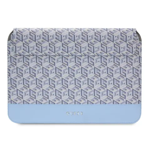 GUESS PU G Cube Computer Sleeve 13/14" modrá