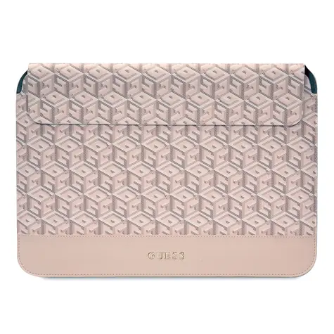 GUESS PU G Cube Computer Sleeve 13/14" růžová