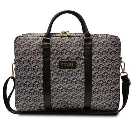 GUESS PU G Cube Computer Bag 15/16" černá