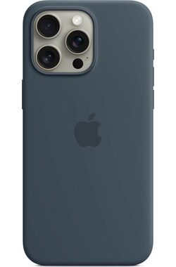 Apple Silikonový kryt s MagSafe pro iPhone 15 Pro Max bouřkově modrá