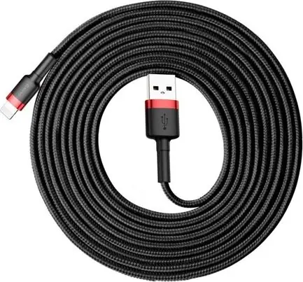 Baseus CALKLF-R91 Kabel USB-A (M) - Lightning (M) 3 m černo-červená