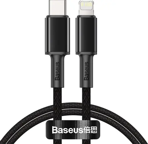 Baseus CATLGD-01 Kabel USB-C (M) - Lightning (M) 1 m černá / 20W