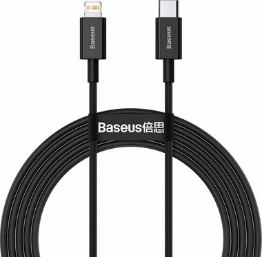 Baseus CATLYS-C01 Kabel USB-C (M) - Lightning (M) 2 m černá / 20W