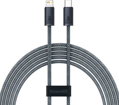 Baseus CALD000116 Kabel USB-C (M) - Lightning (M) 2 m šedá / 20W