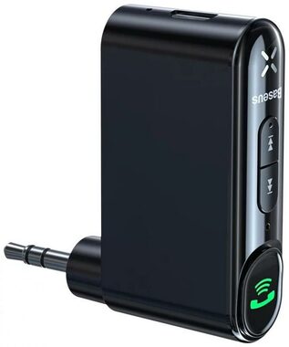 Baseus WXQY010001 Qiyin Adaptér AUX na Bluetooth do auta černá 