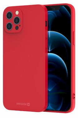 SWISSTEN SOFT JOY Pouzdro pro Apple iPhone 15 Pro Max červená 