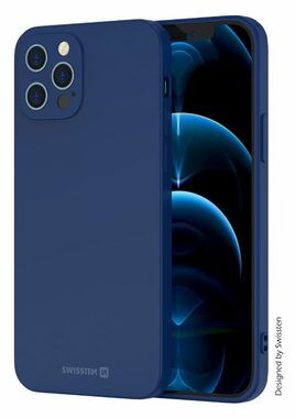 SWISSTEN SOFT JOY Pouzdro pro Apple iPhone 15 Pro Max modrá 