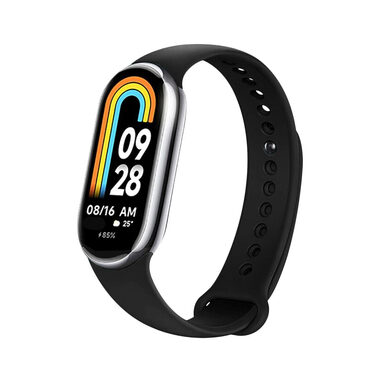 FIXED Silicone Strap Silikonový řemínek pro Xiaomi Mi Band 8 černá