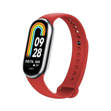 FIXED Silicone Strap Silikonový řemínek pro Xiaomi Mi Band 8 červená