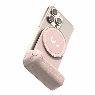 ShiftCam SnapGrip Rychloupínací grip na smartphony růžová / MagSafe / 3200mAh / Bluetooth spoušť