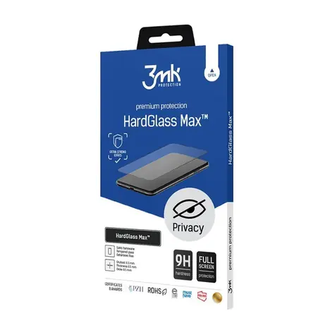 3mk HardGlass MAX Privacy Tvrzené sklo pro Samsung Galaxy A34 5G (SM-A346) černá