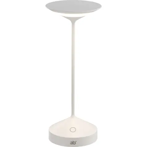 ab+ by Albert Tempo bílá / Stolní lampa / LED / 2.5W / 200 lm / Li-Ion / IP54