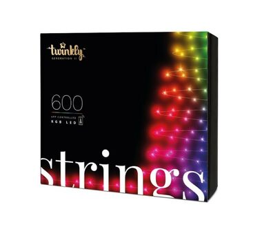 Twinkly Strings RGB 600 ks 48 m / Chytré žárovky na stromeček / RGB / Wi-Fi / Bluetooth