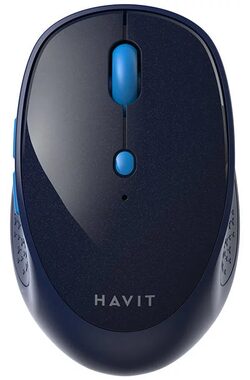 Havit MS76GT Plus modrá / Bezdrátová myš / optická / 1600DPI / USB přijímač