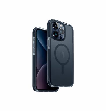 Uniq Combat MagClick ochranný kryt na Apple iPhone 15 Pro Max Smoke modrá