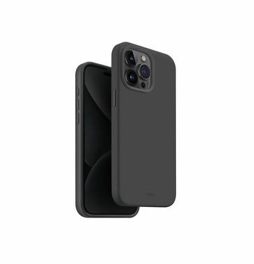 Uniq Lino Hue MagClick ochranný kryt na Apple iPhone 15 Pro Max Charcoal (šedá)