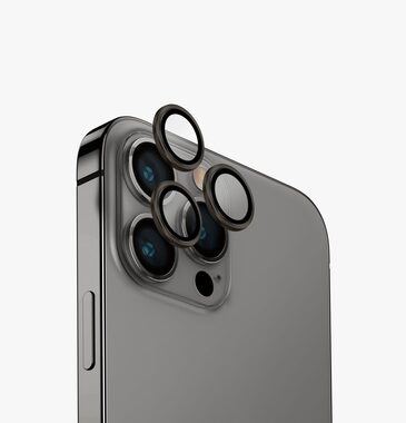 Uniq Optix hliníkové ochranné sklo na čočku fotoaparátu pro Appple iPhone 15 Pro Steel grey (grey)