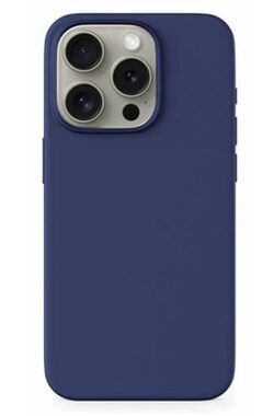 Epico Mag+ Silikonový zadní kryt s MagSafe pro Apple iPhone 15 Pro Max modrá