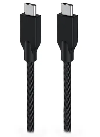GENIUS ACC-C2CC-3A Kabel USB-C (M) - USB-C (M) 1.5 m černá / opletený / 60W
