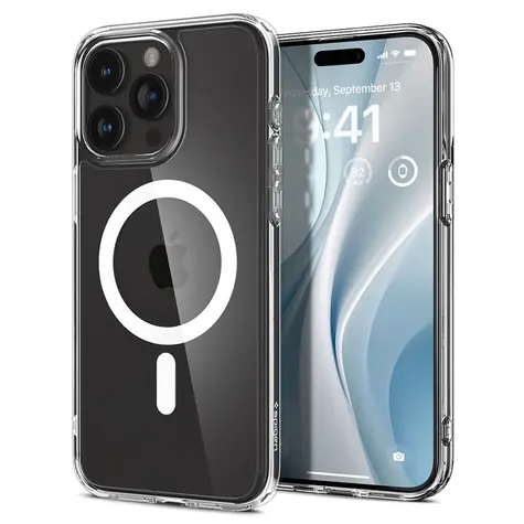 Spigen Ultra Hybrid MagSafe ochranný kryt pro Apple iPhone 15 Pro Max white 