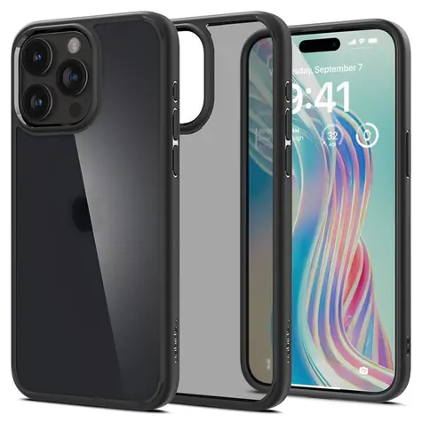 Spigen Ultra Hybrid ochranný kryt pro Apple iPhone 15 Pro Max frost black 