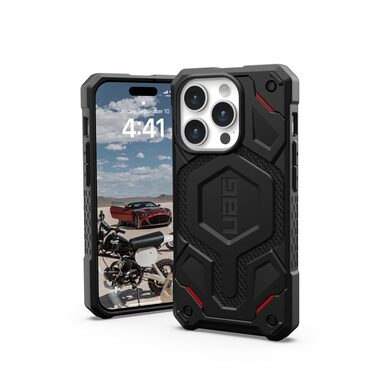 UAG Monarch Pro MagSafe ochranný kryt pro  Apple iPhone 15 Pro kevlar černá 