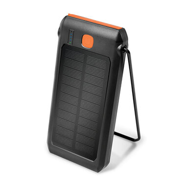 LogiLink PA0273 černá / Powerbank / solární panel / 10000 mAh / 1x USB-A / 1x USB-C