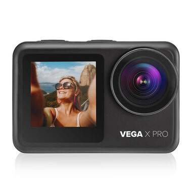 Niceboy VEGA X PRO / Outdoorová kamera / 2" & přední 1.4" LCD / 4K@60FPS / WiFi / micro-HDMI / micro-USB / microSD