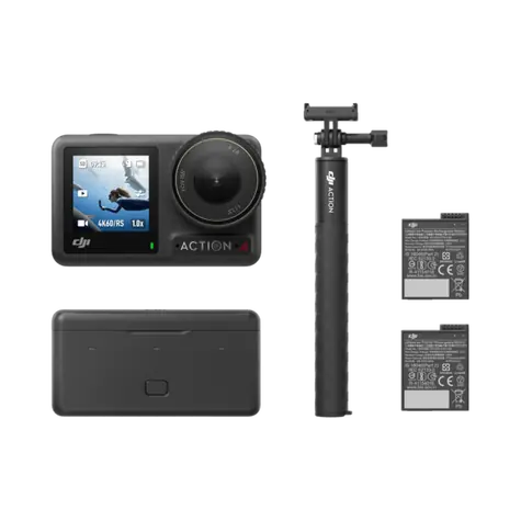 DJI Osmo Action 4 Adventure Combo / Outdoorová kamera / 4K / FOV: 155° / microSD / Wi-Fi / BL / příslušenství