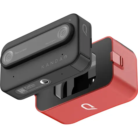 Kandao QooCam EGO 3D Camera černá / Digitální kamera 2.54" / dvě čočky / 4K 3840 x 1920 / microSD 