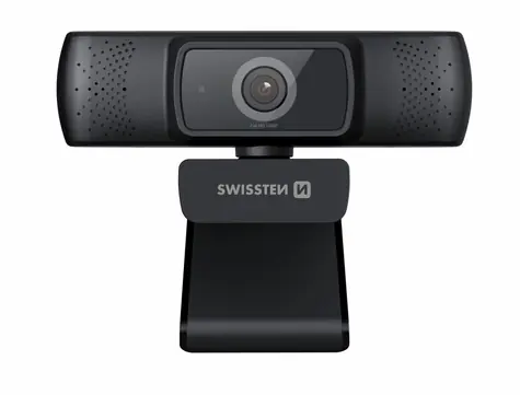 SWISSTEN Webcam FHD 1080P / 1920x1080@30FPS / záběr 84° / mikrofon / USB 2.0