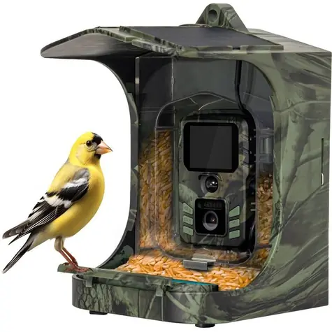 EVOLVEO StrongVision BirdFeeder Chytré krmítko pro ptáky s kamerou a solárním panelem