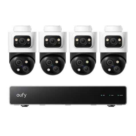 Anker eufy Bezpečnostní NVR PoE systém / sada NVR jednotka+4ks venkovní kamera Anker eufy S4 Max 4K