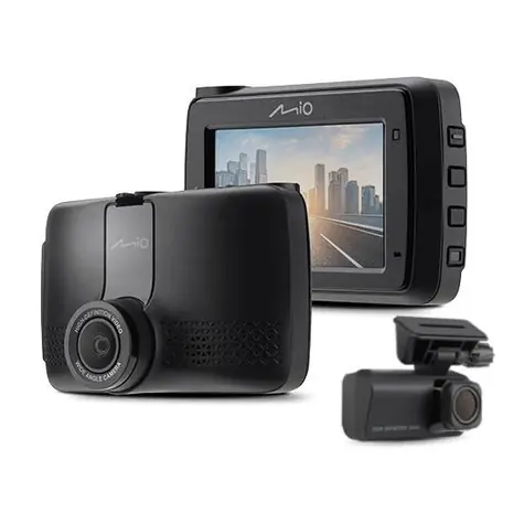 MIO MiVue 903WD Pro Dual / Kamera do auta / 2560 x 1440 / WQHD / 2.7" LCD / Úhel záběru 140° / GPS / Wi-Fi / G-senzor / 