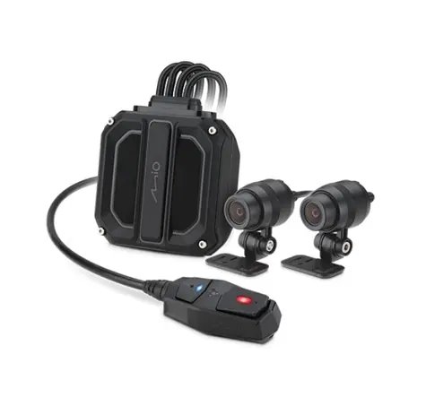 MIO MiVue M820WD / Kamera pro motocykly / 1920 x 1080 / Full HD / 3200 mAh / Wi-Fi / GPS / G-senzor / IP67 / microSD