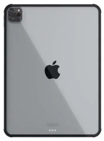 Epico Hero Ochranný kryt pro Apple iPad Pro 12.9" (2018/2020/2021/2022) transparentní/černá