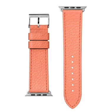 LAUT Milano kožený řemínek pro Apple Watch 42 & 44 mm korálová
