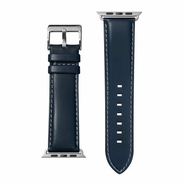 LAUT Oxford kožený řemínek pro Apple Watch 42 & 44 mm tmavě modrá