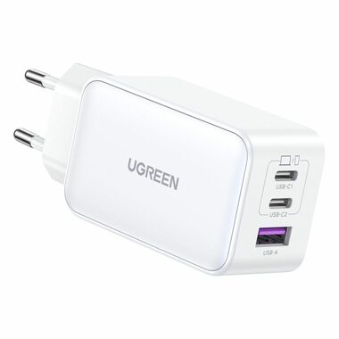 UGREEN Nexode bílá / nabiječka / 2x USB-C & USB-A / 65W