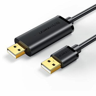 UGREEN  Data Link kabel USB-A 2.0 (M) - USB-A (M) 2m černá