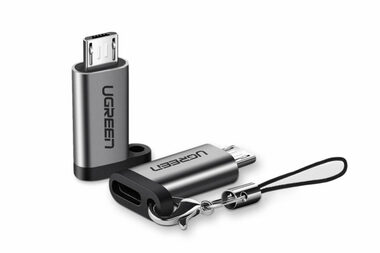 UGREEN Adaptér USB-C (F) - Micro-USB (M) šedá