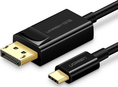 UGREEN Kabel USB-C (M) - DisplayPort (M) 1.5m černá / 4K